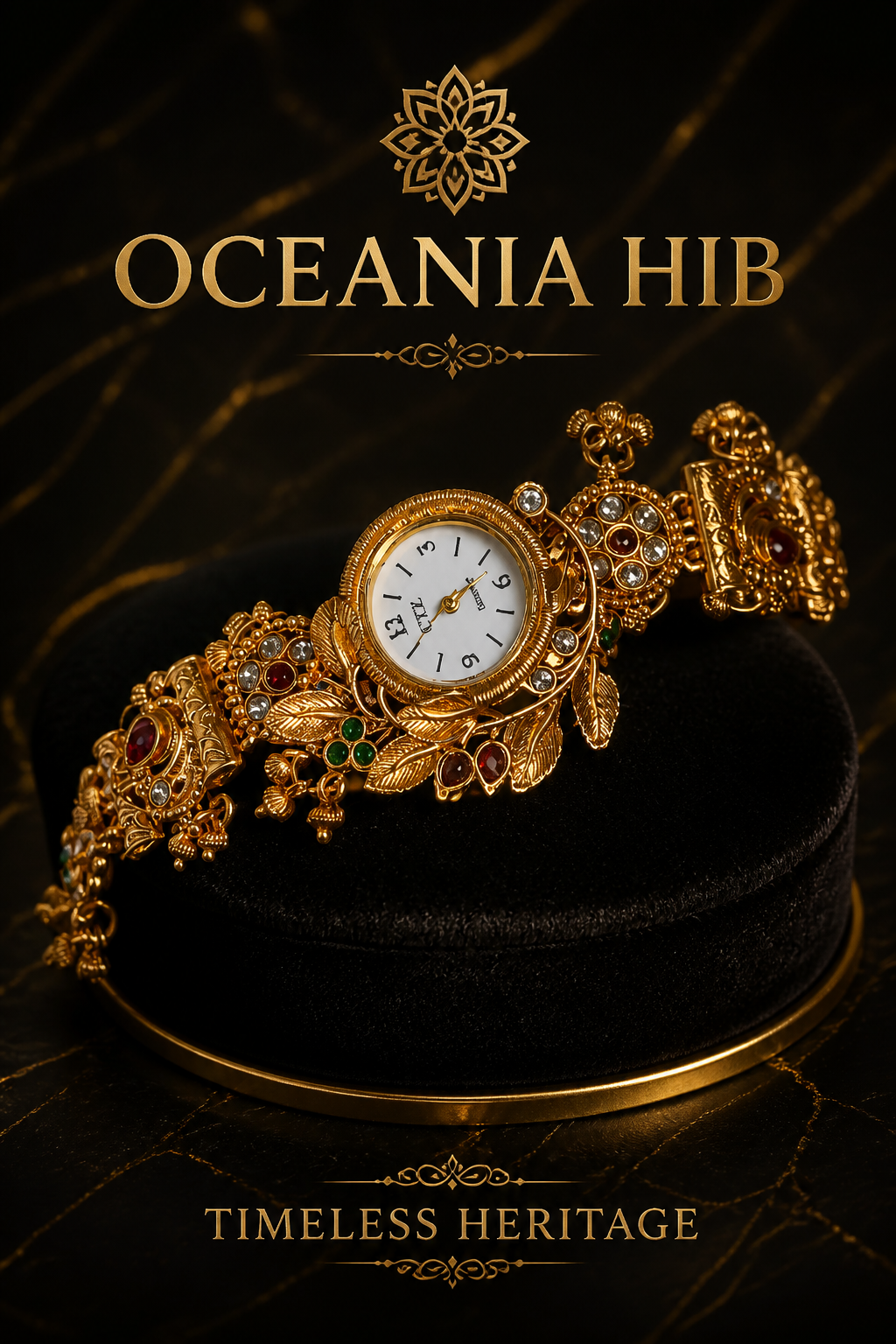 Oceania hub-Kashmiri Heritage Antique Bracelet Watch