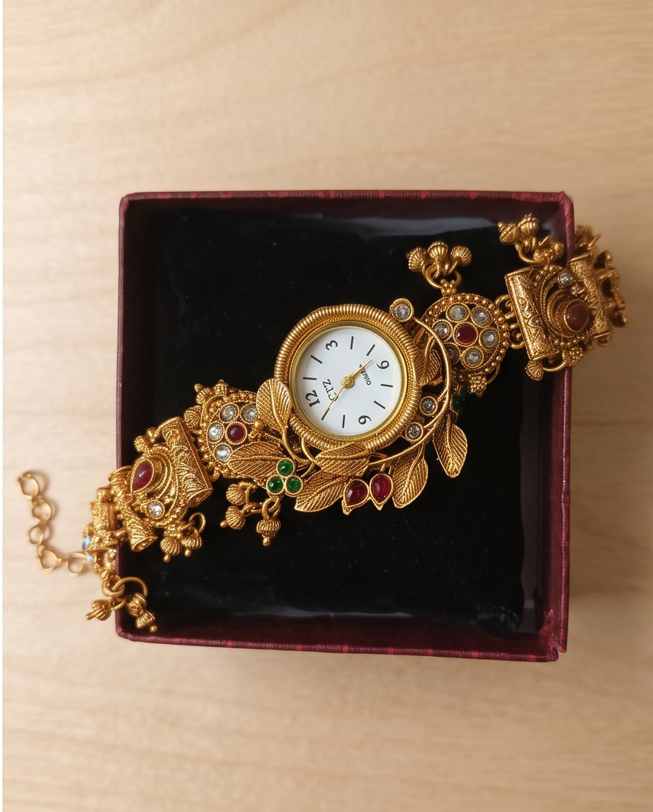 Oceania hub-Kashmiri Heritage Antique Bracelet Watch