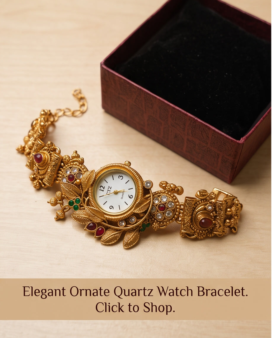 Oceania hub-Kashmiri Heritage Antique Bracelet Watch