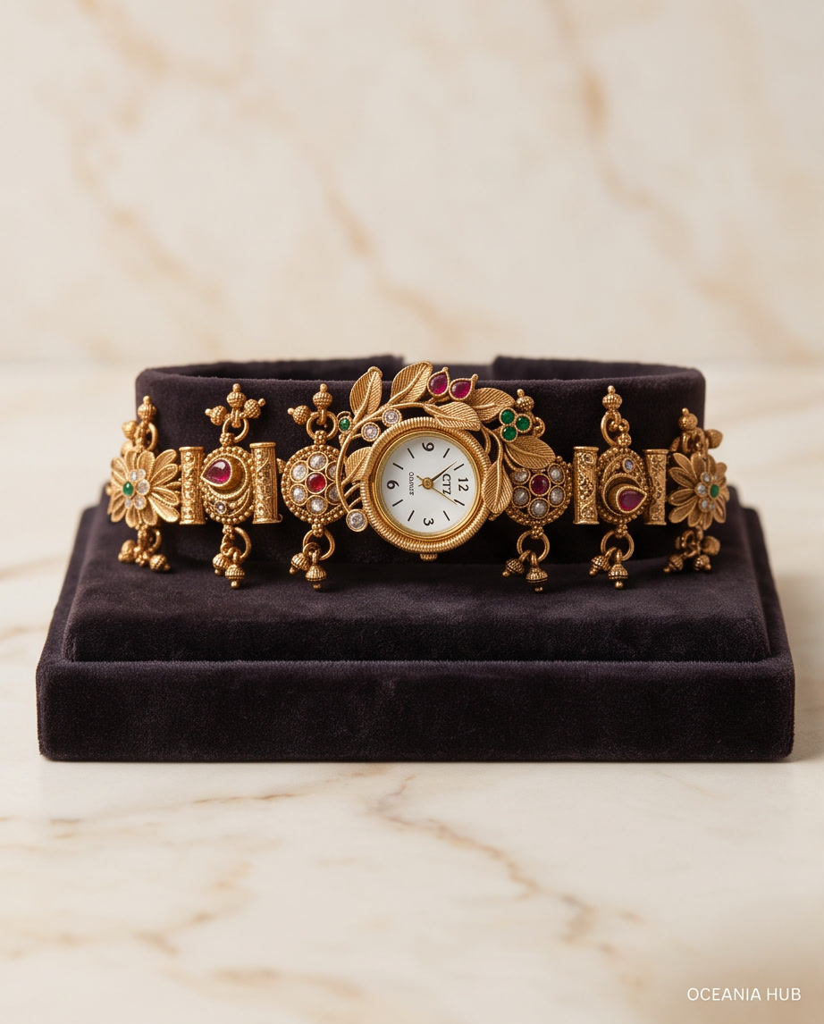 Oceania hub-Kashmiri Heritage Antique Bracelet Watch