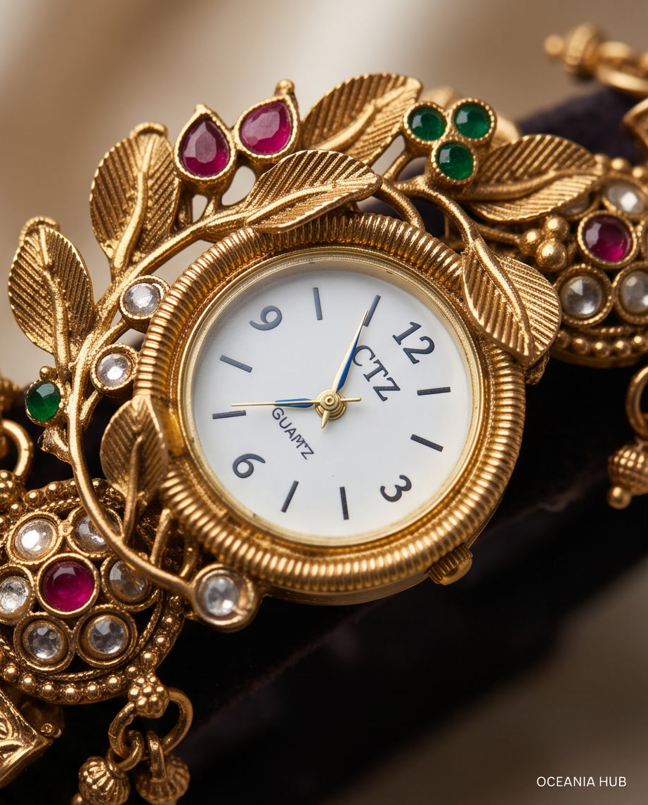 Oceania hub-Kashmiri Heritage Antique Bracelet Watch