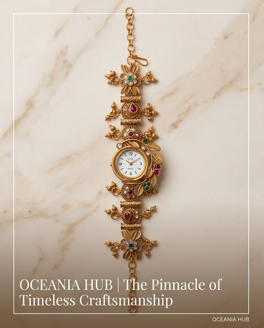 Oceania hub-Kashmiri Heritage Antique Bracelet Watch