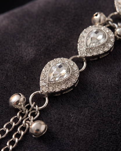 OCEANIA HUB-Kashmiri Crystal Heart Bracelet Watch