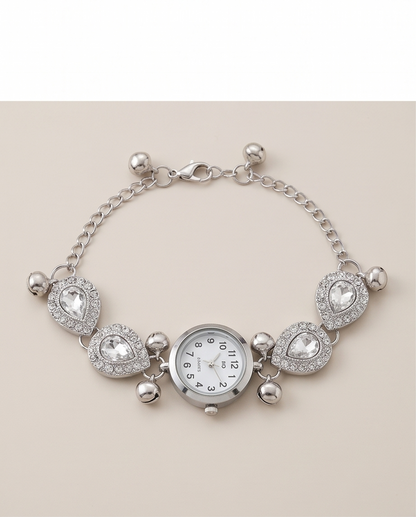 OCEANIA HUB-Kashmiri Crystal Heart Bracelet Watch