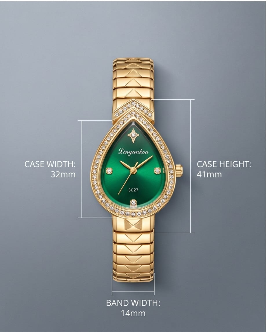 Oceania Hub Women Luxury Teardrop Bracelet Watch