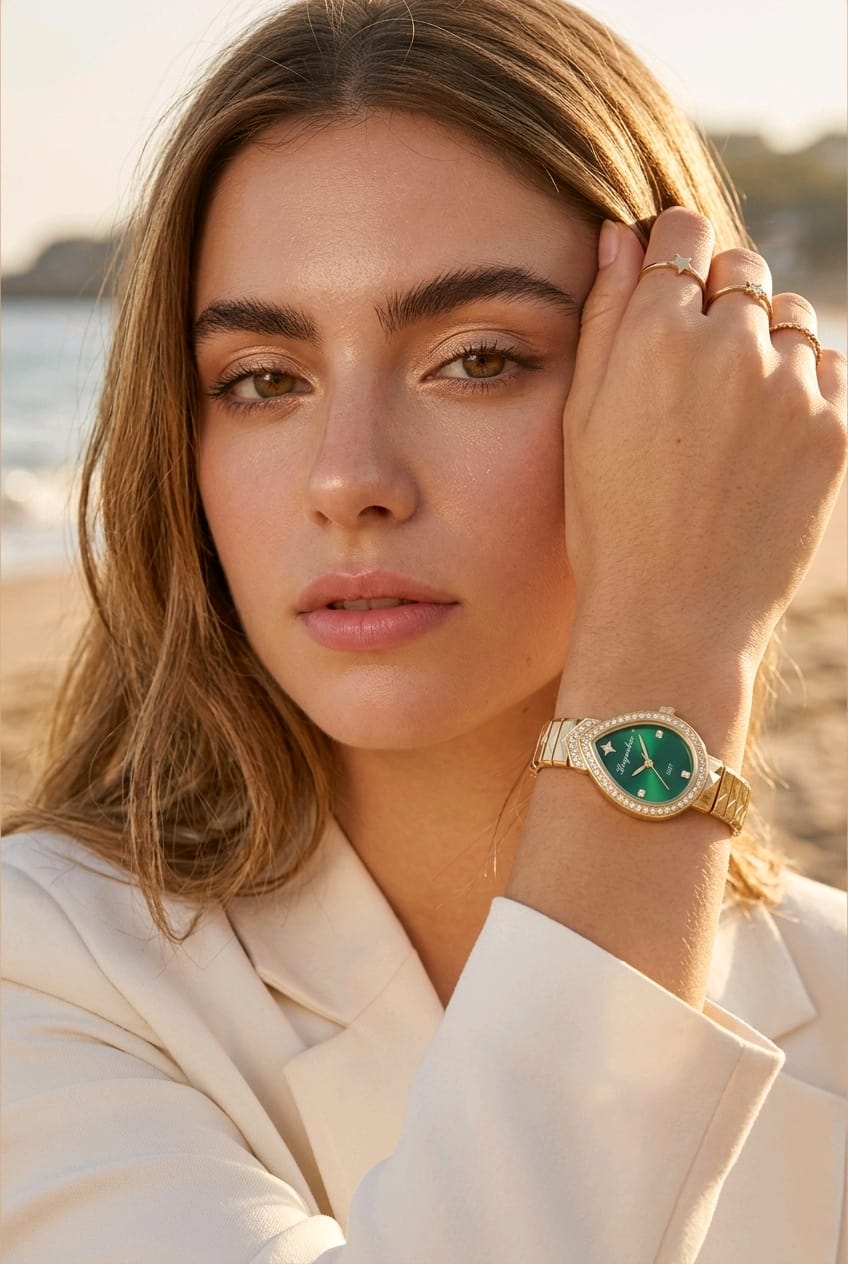 Oceania Hub Women Luxury Teardrop Bracelet Watch