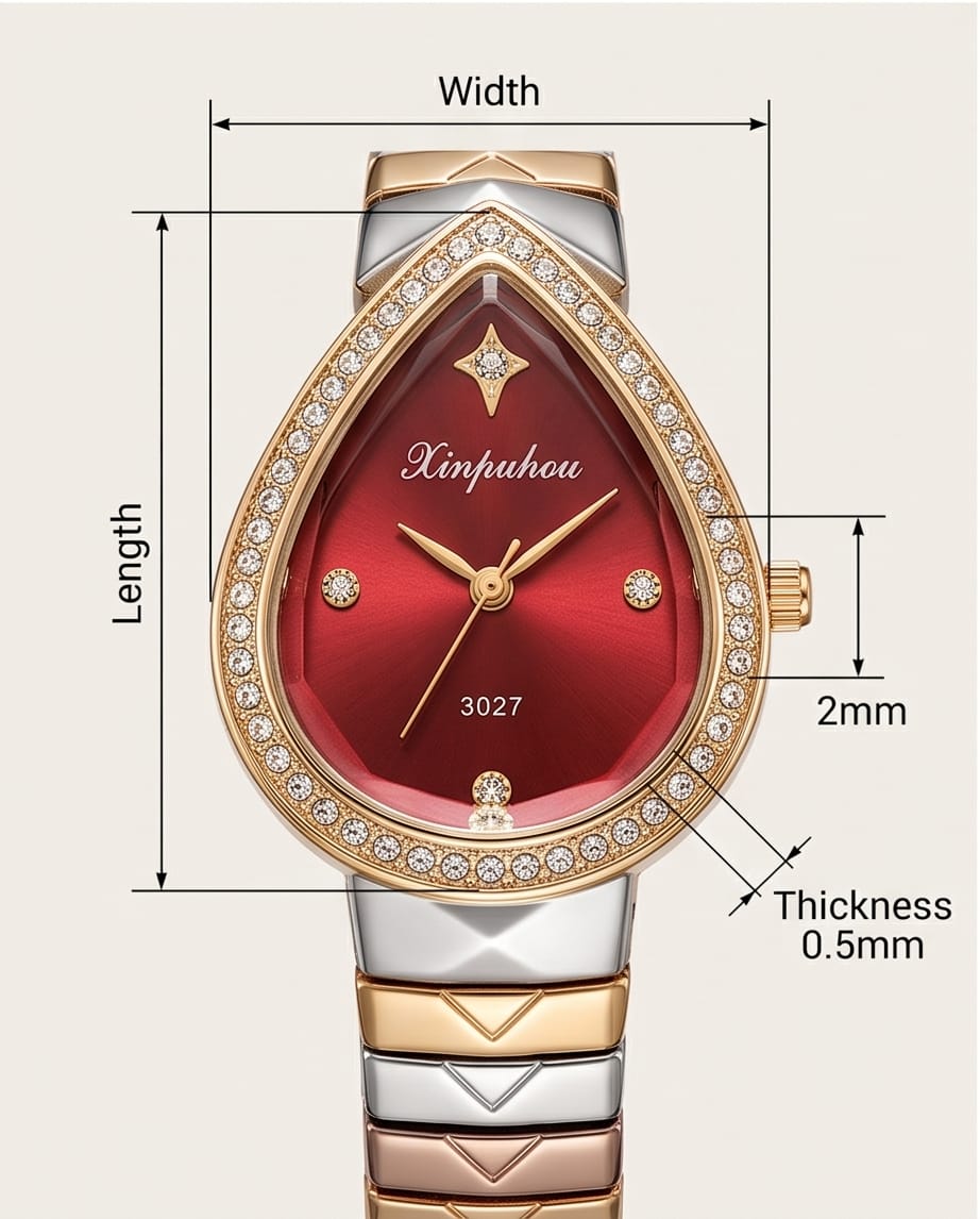 Oceania Hub Women Luxury Teardrop Bracelet Watch