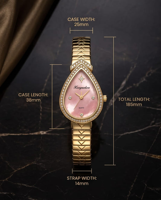 Oceania Hub Women Luxury Teardrop Bracelet Watch
